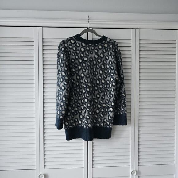 Current/Elliott Size 3 Cali Leopard-Print Pullover | Size Large - Picture 5 of 9